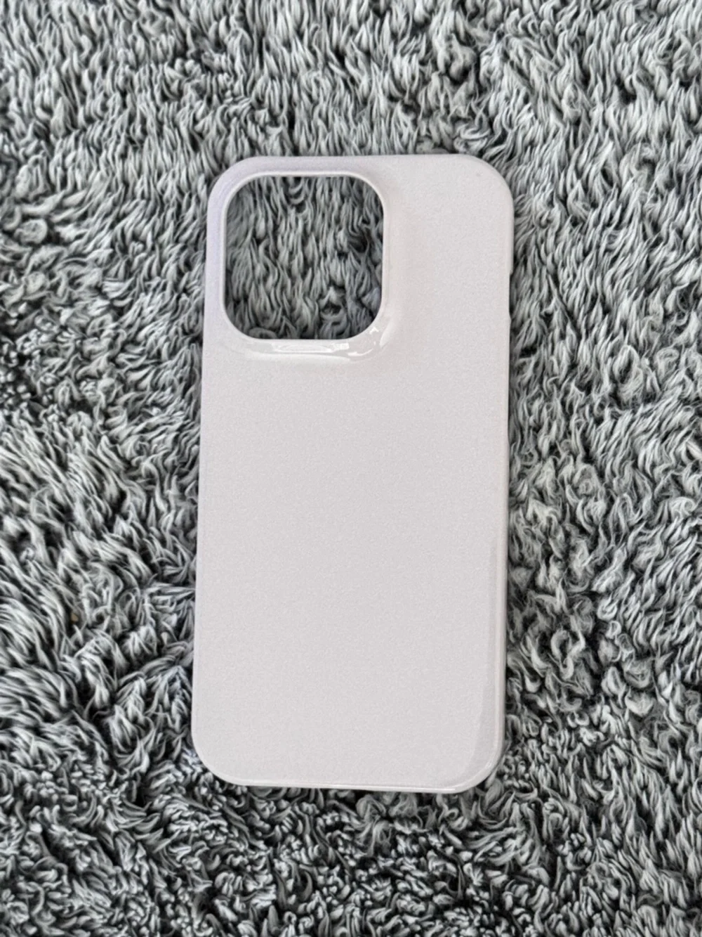 iPhone 15 Pro Glossy Snap Case, White